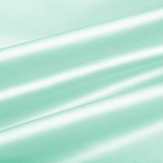 Látka polyesterový satén LUX-059 Světle mintová - šířka 150 cm