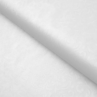 PVC obrus Vyrazený kvetovaný vzor na krémovo bielom PV-202 - metráž š. 140 cm - Biante.sk