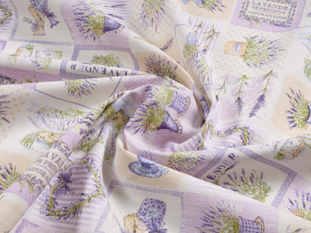 Dekoračná látka Leona LN-001 Levandule na béžovom - šírka 140 cm - detail 4 - Biante.cz Dekoračná látka Leona LN-001 Levandule na béžovom - šírka 140 cm - detail 4 - Biante.cz
