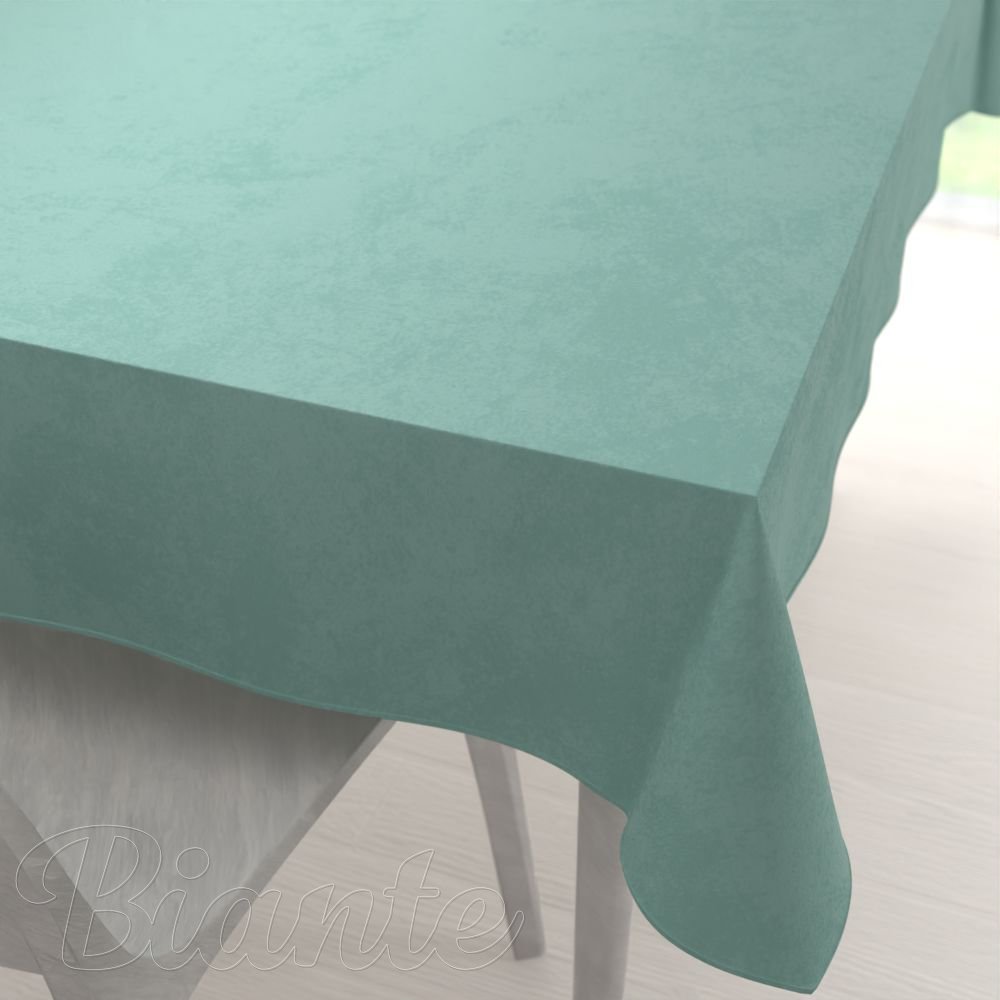 Veľký zamatový obdĺžnikový obrus Velvet Premium SVP-048 Pastelová ľadovo zelená - Biante.sk