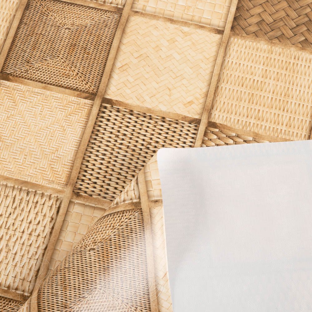 PVC ubrus Pletené hnědé rohože PV-105 - metráž š. 140 cm - detail 3 - Biante.cz PVC ubrus Pletené hnědé rohože PV-105 - metráž š. 140 cm - detail 3 - Biante.cz