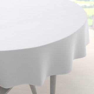 Teflonový kulatý ubrus TF-068 Bílý bez vzoru - Biante.cz