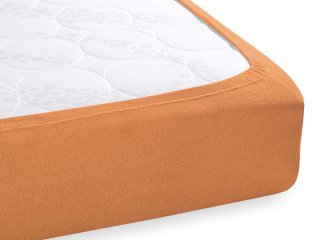 Froté napínacie prestieradlo na extra vysoký matrac FR-022 Okrové - detail 1 - Biante.sk Froté napínacie prestieradlo na extra vysoký matrac FR-022 Okrové - detail 1 - Biante.sk