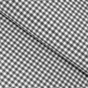 Dekorační látka Rebeka RE-012 Šedo-bílá kostka malá - šířka 140 cm - Biante.cz