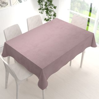 Sametový obdélníkový ubrus Velvet Premium SVP-002 Starorůžový - detail 1 - Biante.cz