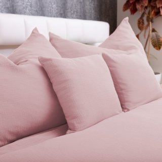 Mušelínové posteľné obliečky Nature MSN-041 Staroružové - detail 1 - Biante.sk