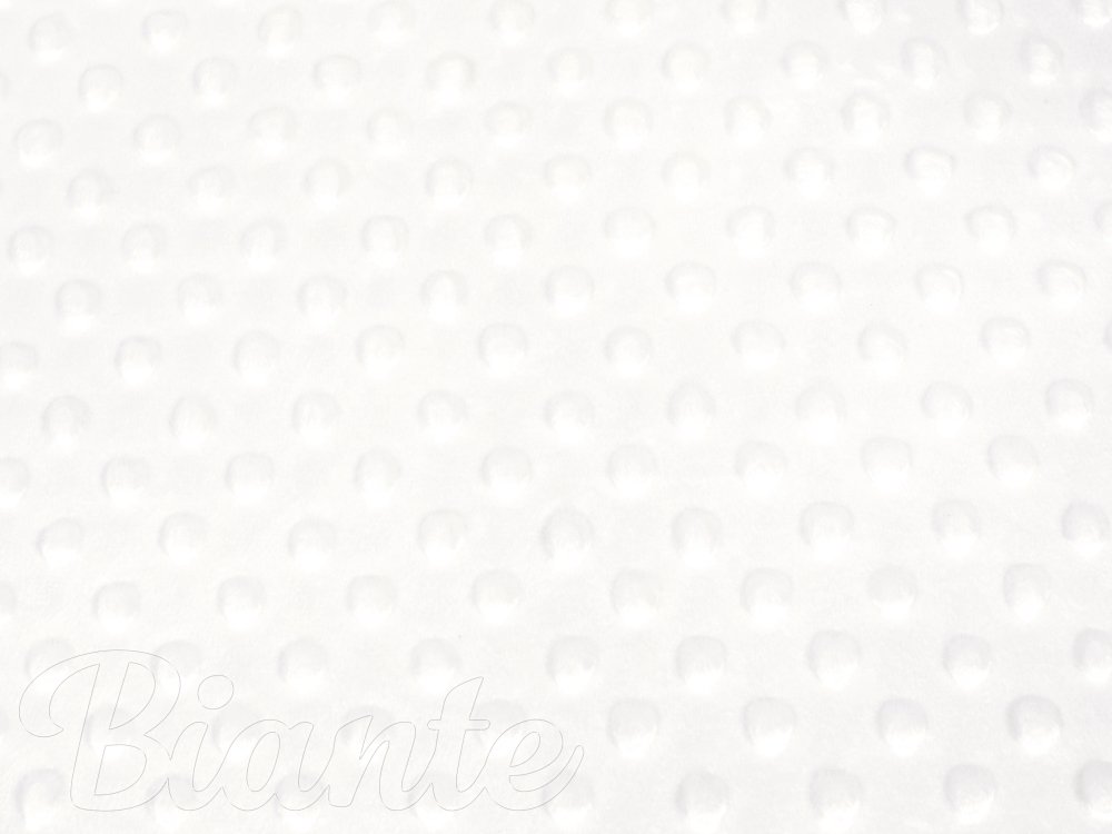 Dětská látka Minky 3D puntíky MKP-016 Krémově bílá - šířka 150 cm - detail 6 - Biante.cz Dětská látka Minky 3D puntíky MKP-016 Krémově bílá - šířka 150 cm - detail 6 - Biante.cz