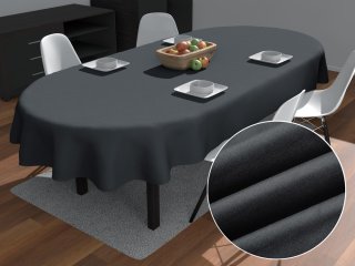 Oválný ubrus/imitace broušené kůže Alcantara ALC-016 Antracitově šedý - Biante.cz Oválný ubrus/imitace broušené kůže Alcantara ALC-016 Antracitově šedý - Biante.cz