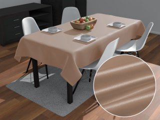 Saténový obdĺžnikový obrus polyesterový Satén LUX-064 Béžovohnedý - Biante.sk Saténový obdĺžnikový obrus polyesterový Satén LUX-064 Béžovohnedý - Biante.sk