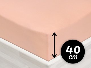 Jersey napínacie prestieradlo na extra vysoký matrac JR-005 Svetlo broskyňové - Biante.sk Jersey napínacie prestieradlo na extra vysoký matrac JR-005 Svetlo broskyňové - Biante.sk