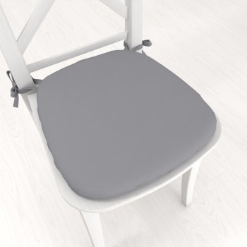 Oblý podsedák Rongo RG-068 Šedý - 39x37x3 cm - Biante.cz Oblý podsedák Rongo RG-068 Šedý - 39x37x3 cm - Biante.cz