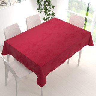 Velký sametový obdélníkový ubrus Velvet Premium SVP-007 Malinově červený - detail 1 - Biante.cz