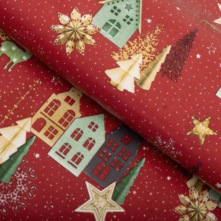 Vánoční PVC ubrus Vánoce na červeném PV-190 - metráž š. 140 cm - Biante.cz Vánoční PVC ubrus Vánoce na červeném PV-190 - metráž š. 140 cm - Biante.cz