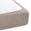 Froté napínací prostěradlo na extra vysokou matraci FR-027 Šedohnědé - detail 1 - Biante.cz
