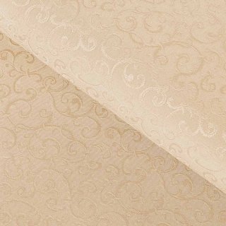 Teflonová látka na ubrusy TF-092 Ornamenty - béžová light - šířka 160 cm - Biante.cz