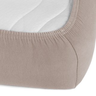 Jersey napínací prostěradlo JR-027 Šedohnědé - detail 1 - Biante.cz