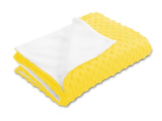 Detská obojstranná deka Minky bodky/Polar MKP-015 Sýto žltá - Biante.sk Detská obojstranná deka Minky bodky/Polar MKP-015 Sýto žltá - Biante.sk
