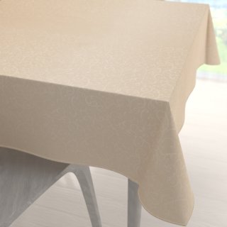 Teflonový čtvercový ubrus TF-092 Ornamenty - béžová light - Biante.cz