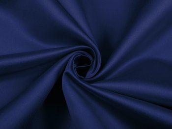 Látka polyesterový satén LUX-039 Námořnická modrá - šířka 150 cm - detail 1 - Biante.cz