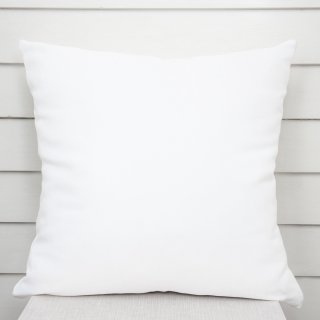 Dekorační povlak na polštář TF132 Bílý hladký bez vzoru - Biante.cz