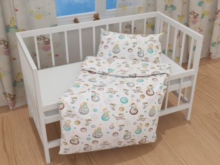 Dětské bavlněné povlečení do postýlky Sandra SA-561 Malý princ na bílém - detail 1 - Biante.cz Dětské bavlněné povlečení do postýlky Sandra SA-561 Malý princ na bílém - detail 1 - Biante.cz