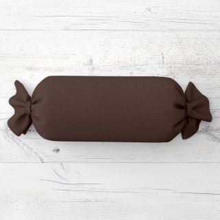 Polštář válec bonbon Rongo RG-015 Tmavě hnědý - Biante.cz