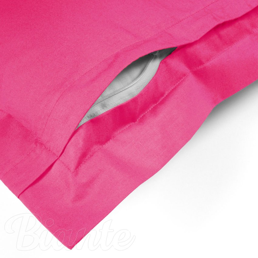 Bavlnená obliečka na vankúš s lemom Moni MO-058 Žiarivo ružová - detail 1 - Biante.sk