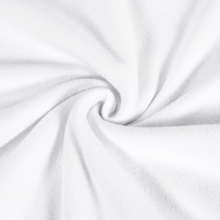 Polar fleece antipilling PF-001 Bílý – metráž š. 140 cm