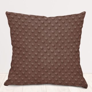 Detská obliečka na vankúš Minky TOP 3D bodky MKP-052 Čokoládovo hnedá - Biante.sk Detská obliečka na vankúš Minky TOP 3D bodky MKP-052 Čokoládovo hnedá - Biante.sk