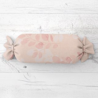 Polštář válec bonbon Sandra SA-682 Eukalyptové listy na pastelově růžovém - Biante.cz Polštář válec bonbon Sandra SA-682 Eukalyptové listy na pastelově růžovém - Biante.cz