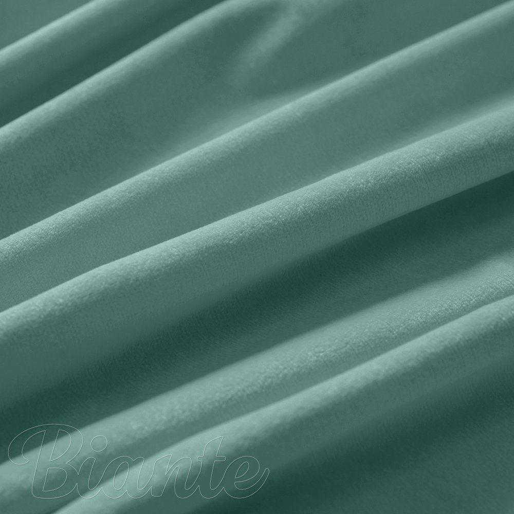 Zamatová látka Velvet Prémium SVP-048 Pastelová ľadovo zelená - šírka 145 cm a 280 cm - detail 4 - Biante.sk