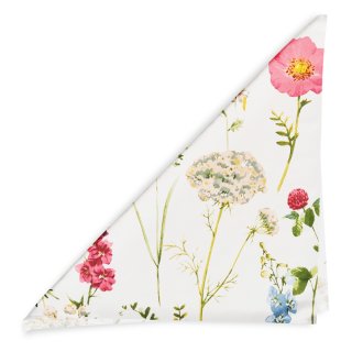 Bavlněný šátek Sandra SA-667 Velké luční kvítí na bílém - detail 1 - Biante.cz Bavlněný šátek Sandra SA-667 Velké luční kvítí na bílém - detail 1 - Biante.cz