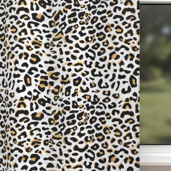 Dětský bavlněný závěs Sandra SA-409 Leopardí vzor na bílém - detail 1 - Biante.cz
