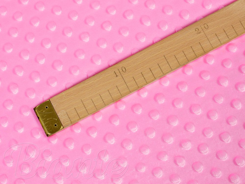 Dětská látka Minky 3D puntíky MKP-012 Sytě růžová - šířka 150 cm - detail 5 - Biante.cz Dětská látka Minky 3D puntíky MKP-012 Sytě růžová - šířka 150 cm - detail 5 - Biante.cz
