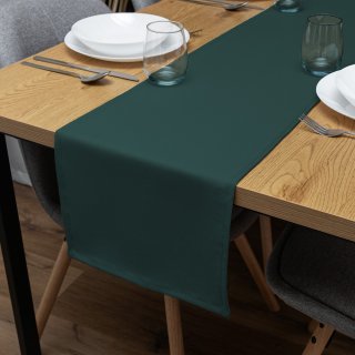 Dekorační běhoun na stůl Rongo RG-099 Tmavý lahvově zelený - Biante.cz