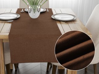 Běhoun na stůl/imitace broušené kůže Alcantara ALC-013 Hnědý - Biante.cz Běhoun na stůl/imitace broušené kůže Alcantara ALC-013 Hnědý - Biante.cz