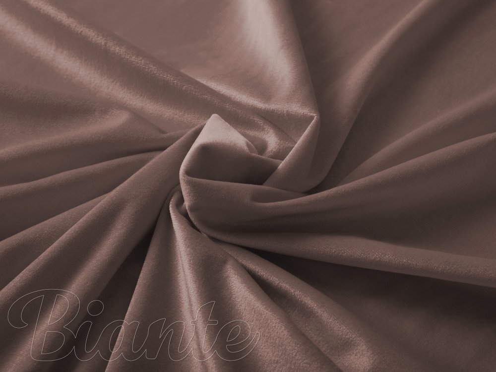 Dekorační látka Samet Velvet SV-008 Světle hnědá - šířka 150 cm - detail 1 - Biante.cz