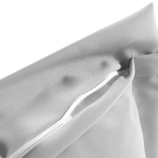 Dekorační povlak na polštář s lemem Rongo RG-016 Světle šedý - detail 1 - Biante.cz