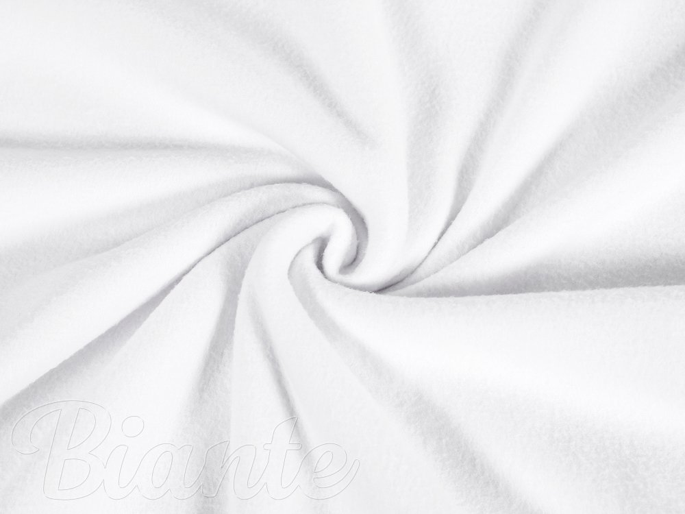 Polar fleece antipilling PF-001 bílý – metráž š. 140 cm - Biante.cz