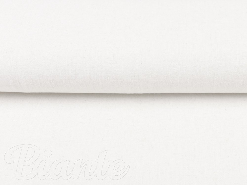 Lněná látka LEN-011 Bílá - metráž šířka 140 cm - detail 4 - Biante.cz Lněná látka LEN-011 Bílá - metráž šířka 140 cm - detail 4 - Biante.cz