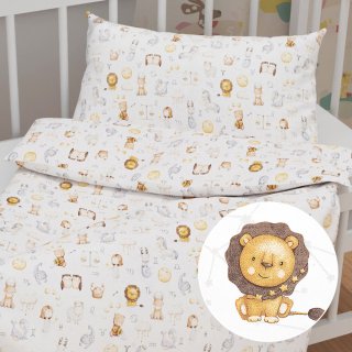 Dětské bavlněné povlečení do postýlky Sandra SA-439 Znamení zvěrokruhu - Biante.cz