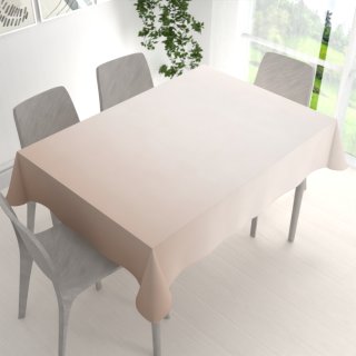 Velký teflonový obdélníkový ubrus TF-096 Pudrově béžový bez vzoru - detail 1 - Biante.cz Velký teflonový obdélníkový ubrus TF-096 Pudrově béžový bez vzoru - detail 1 - Biante.cz