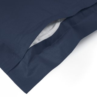 Bavlnená obliečka na vankúš s lemom Moni MO-070 Námornícka modrá - detail 1 - Biante.sk