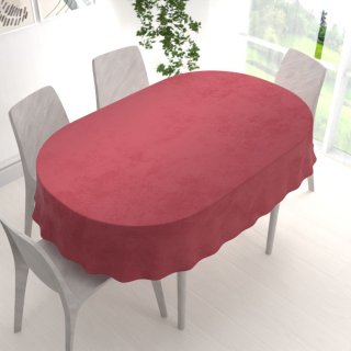 Velký sametový oválný ubrus Velvet Premium SVP-050 Vínově červený - detail 1 - Biante.cz Velký sametový oválný ubrus Velvet Premium SVP-050 Vínově červený - detail 1 - Biante.cz