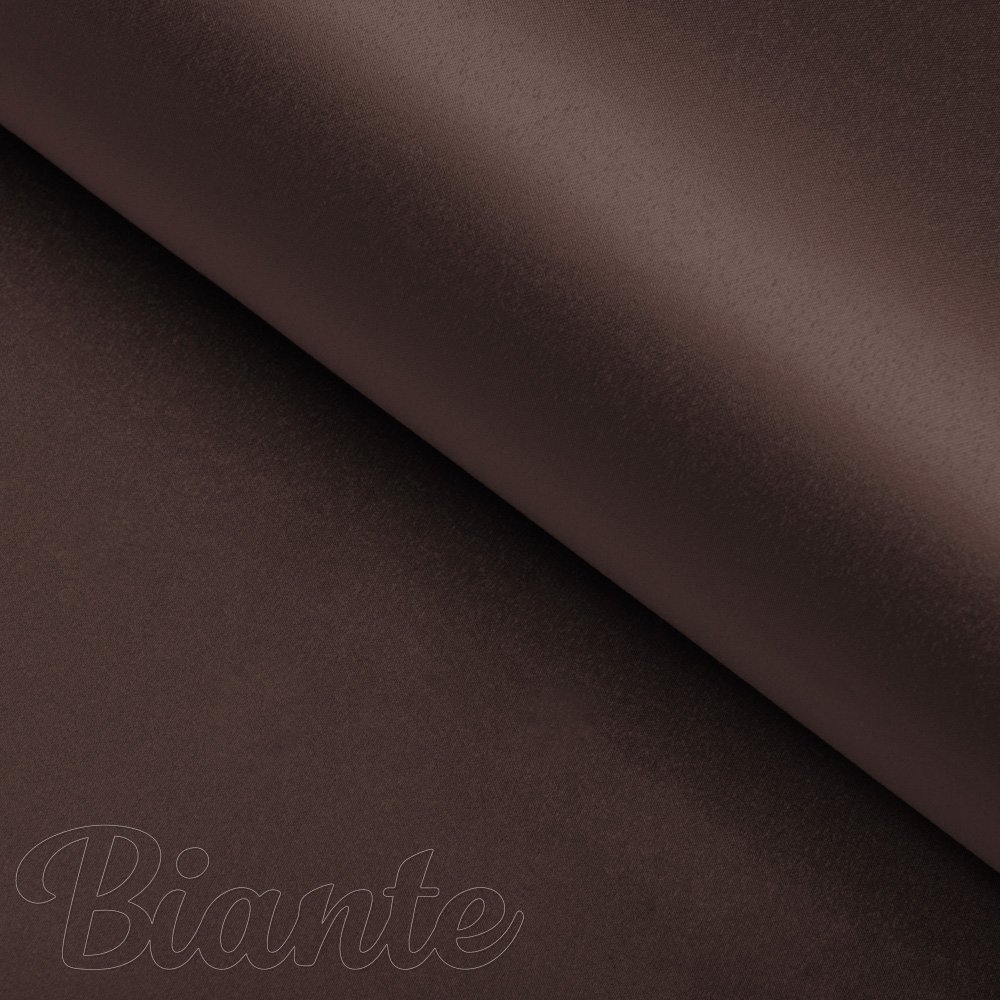 Látka polyesterový satén LUX-042 Čokoládově hnědá - šířka 150 cm - detail 2 - Biante.cz