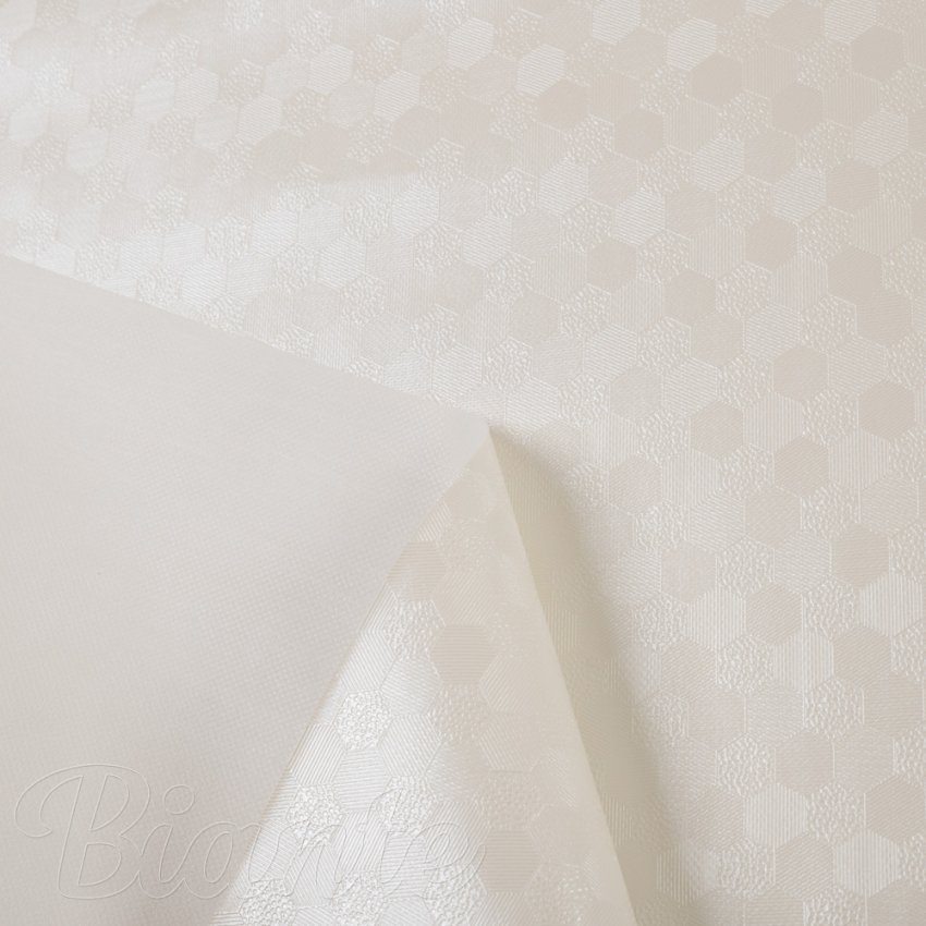 PVC obrus Drobné krémové hexagóny PV-181 - metráž š. 140 cm - detail 4 - Biante.sk