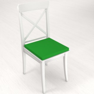 Štvorcový podsedák Rongo RG-043 Sýto zelený - 38x38x3 cm - detail 1 - Biante.sk