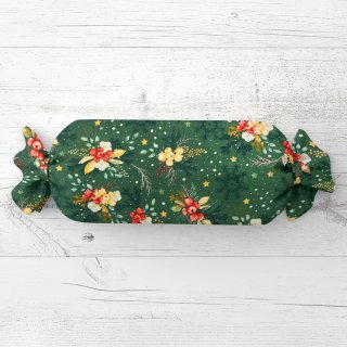 Polštář válec bonbon Sandra SA-713 Vánoční cesmíny na zeleném - Biante.cz Polštář válec bonbon Sandra SA-713 Vánoční cesmíny na zeleném - Biante.cz