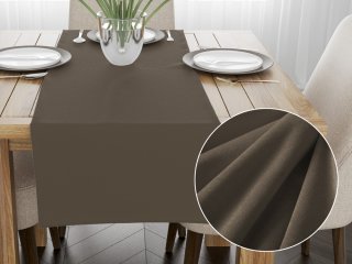 Sametový běhoun na stůl SV-031 Hnědá khaki - Biante.cz Sametový běhoun na stůl SV-031 Hnědá khaki - Biante.cz