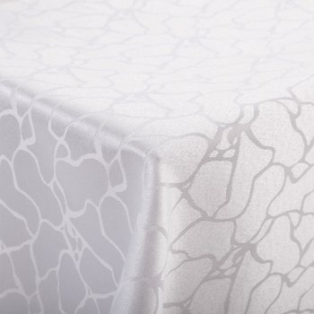 Dekorační látka Monako PM-123 Mramor bílý - šířka 320 cm - detail 1 - Biante.cz